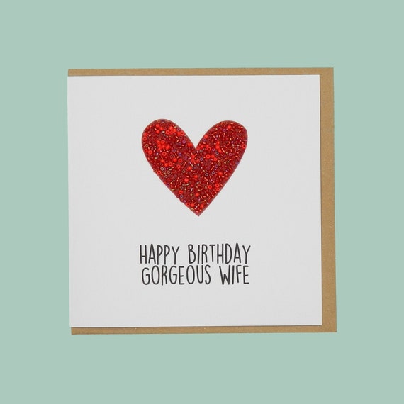 Joyeux Anniversaire Femme Magnifique Carte De Cœur Perlee Etsy Canada