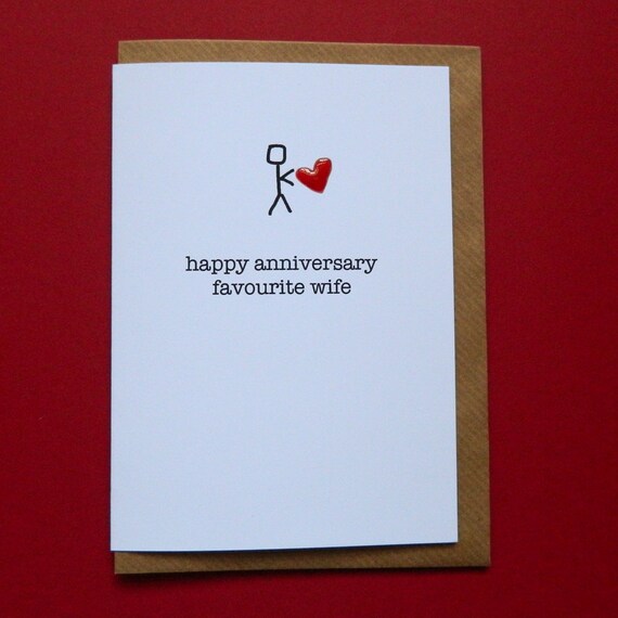 Epouse Preferee De Joyeux Anniversaire Mariage Anniversaire Etsy