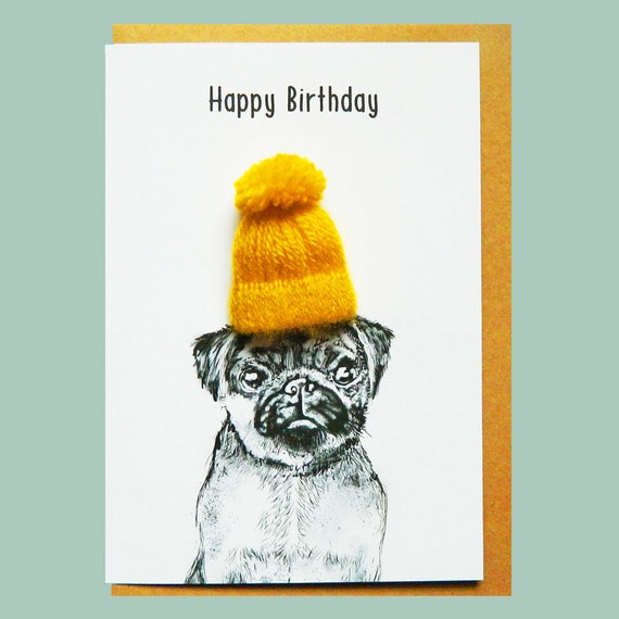 Bon Anniversaire Carlin Avec Un Chapeau De Laine Etsy Canada Bon Anniversaire Carlin Avec Un Chapeau De Laine Etsy Canada