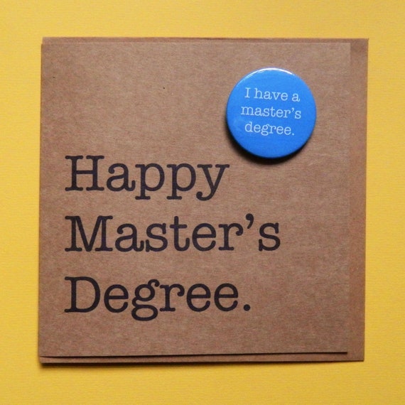 Happy Master's Degree. Congratulations masters graduation | Etsy