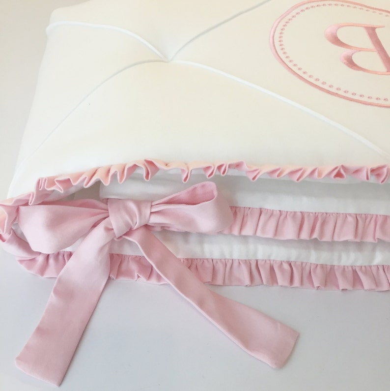 Personalized Cot Bumper Monogrammed Baby Bedding HALF Etsy UK
