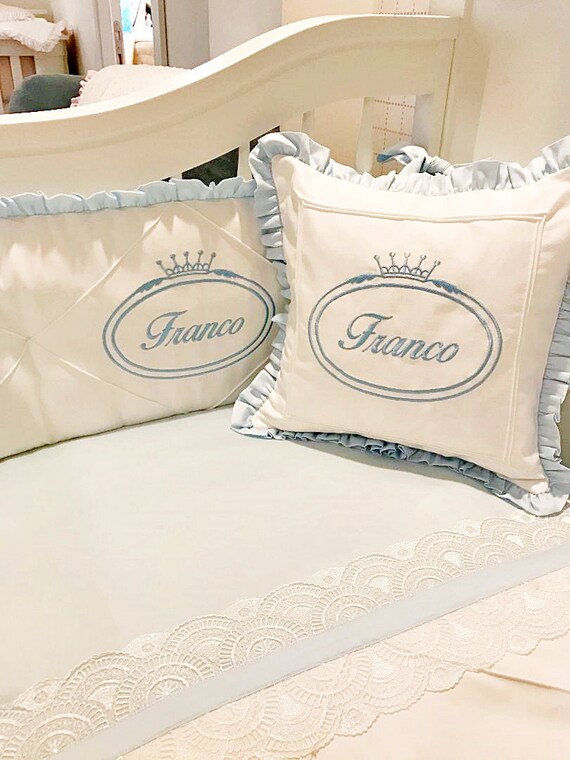 Personalized Cot Bedding Set Monogrammed Crib Set With All Etsy