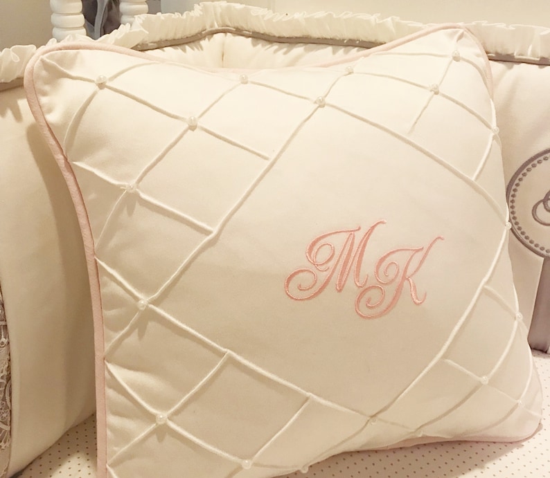 Personalized Decorative Pearl Pillow baby pillow embroidered Etsy
