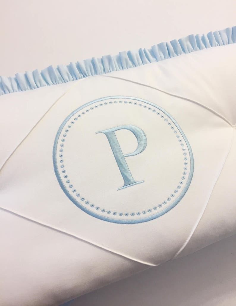 Personalized Cot Bumper Monogrammed Baby Bedding HALF Etsy UK