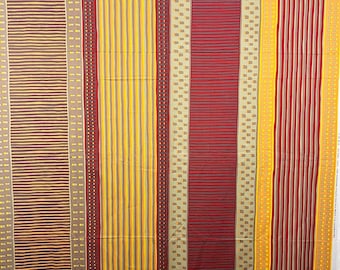 Marimekko &quot;Uta&quot; striped 100% cotton fabric, sold by the half yard, vintage Scandinavia art piece yardage quilting sewing