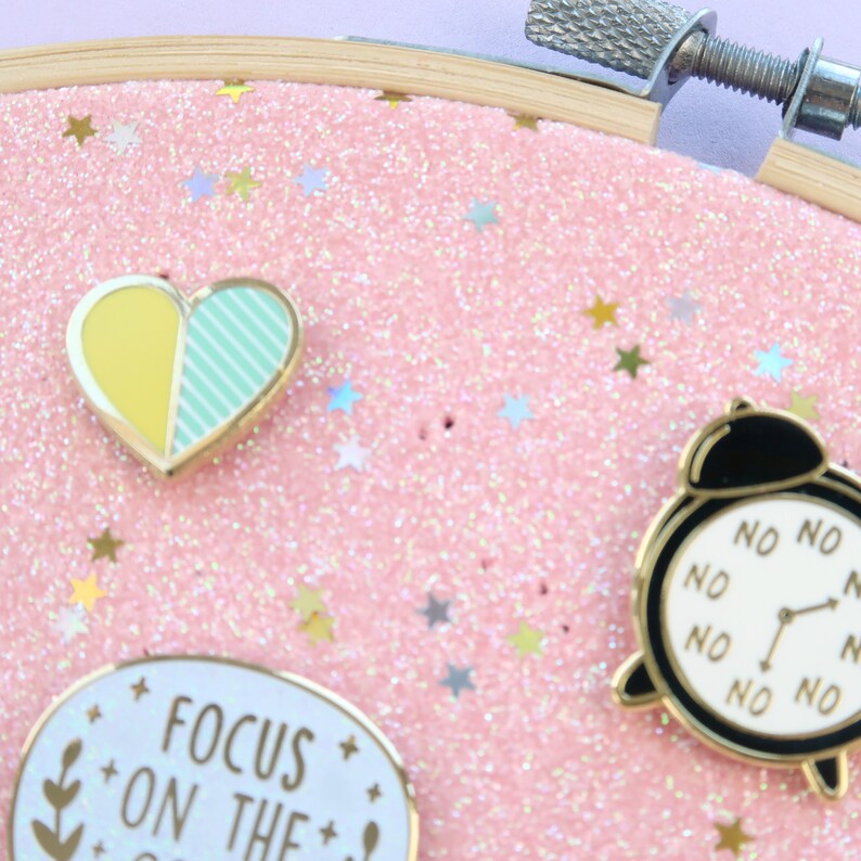 Pink Pin Board pin display embroidery hoop pink glitter Etsy