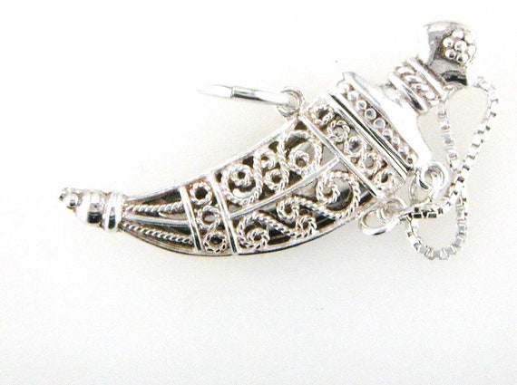 Sword & Scabbard Charm Pendant Sterling Silver 925