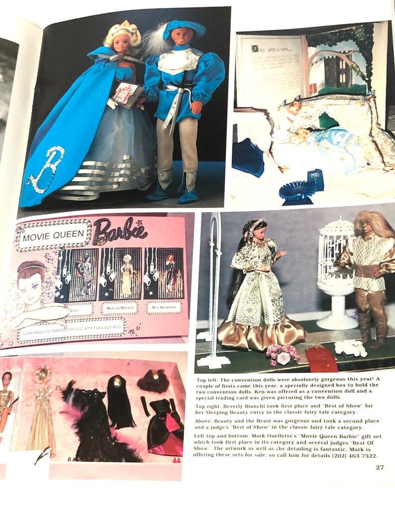 Vintage September / October 1991 Barbie Bazaar Magazine Barbie Goes Hollywood Mattel Doll Collectors Memorabilia Hasbro image 3