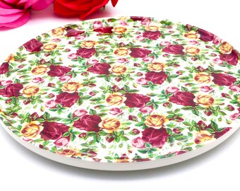 Royal Albert Old Country Roses Chintz Melamine Trivet Tea Party Floral Flowers Regalos para su servicio de platos Bowl Holder Stand Teapot Display