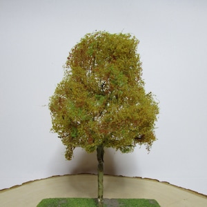 1 (5.5&quot;) Miniature Tree, Early-Fall Deciduous Tree, Terrarium Craft Tree, Fairy Garden, Diorama, Artificial Tree