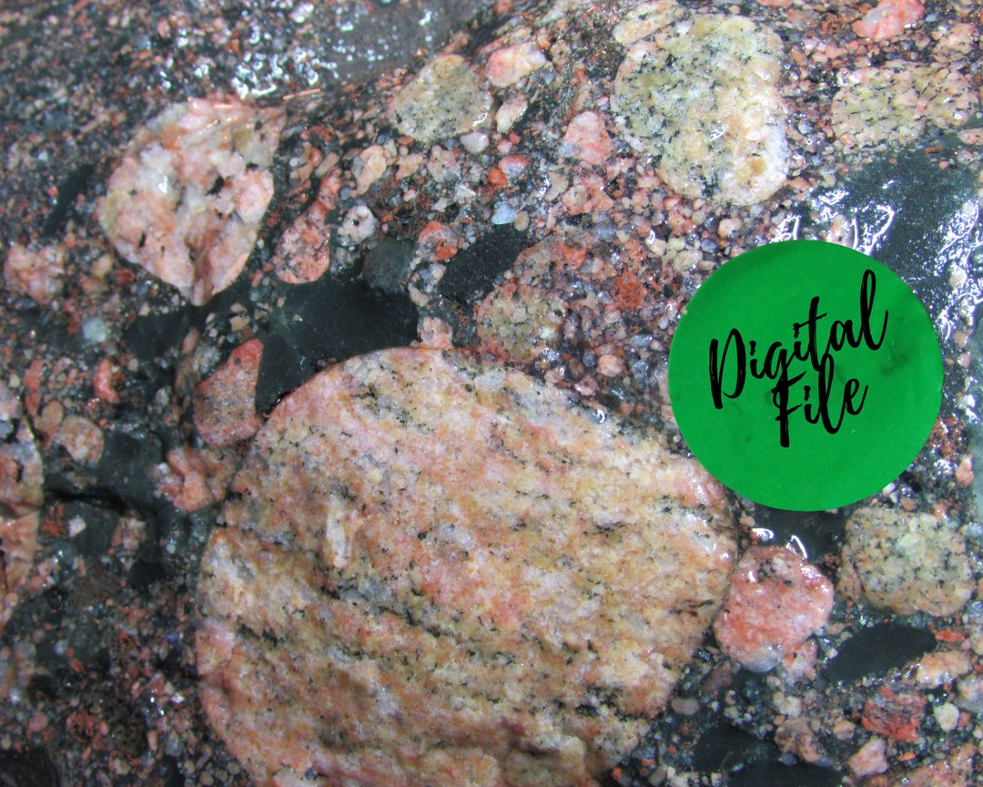 Gowganda Tillite Close up Digital Photo Download, Printable Nature Art