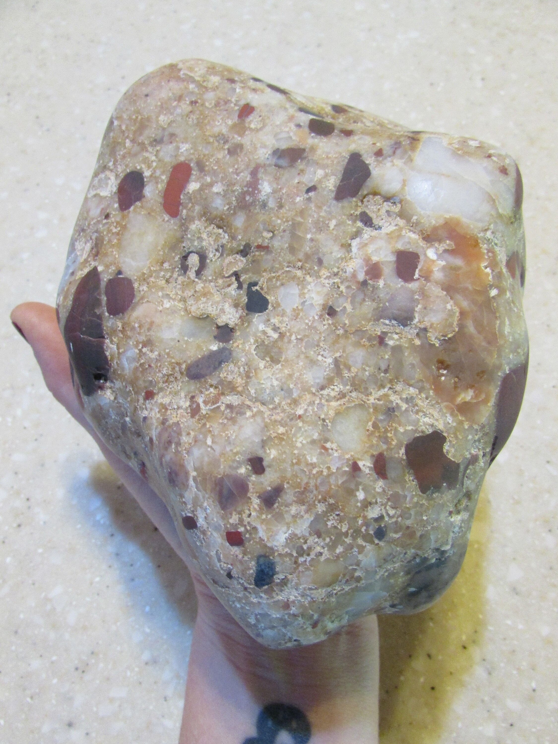 Large Pudding Stone 4 Lbs 9 Oz 6.25 Conglomerate Etsy UK