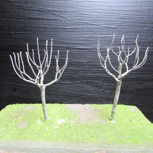 Miniature Tree Armatures (2): 2.5&quot; Terrarium Fairy Garden Diorama Trees