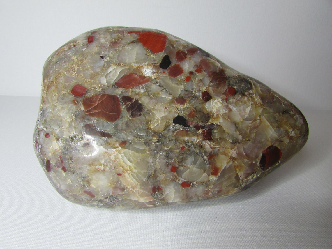 Large Polished Pudding Stone 5 Lbs 4 Oz 6.25 Etsy