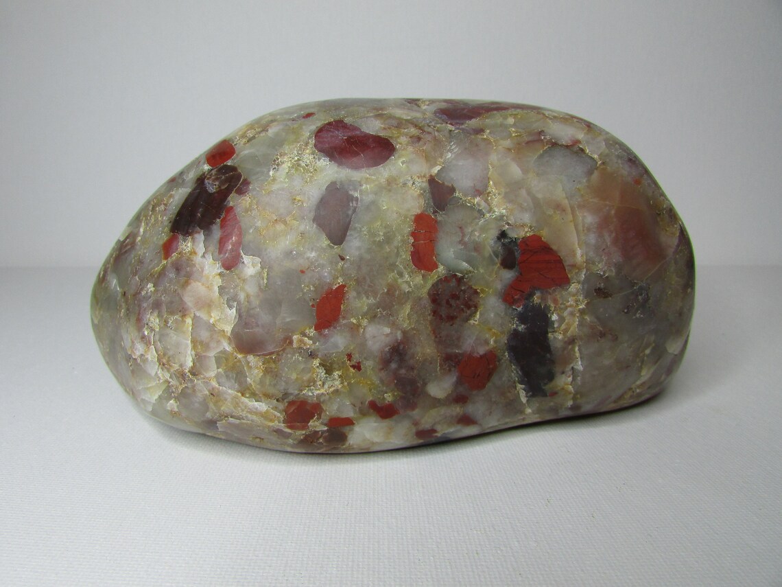 Large Polished Pudding Stone 5 Lbs 4 Oz 6.25 Etsy