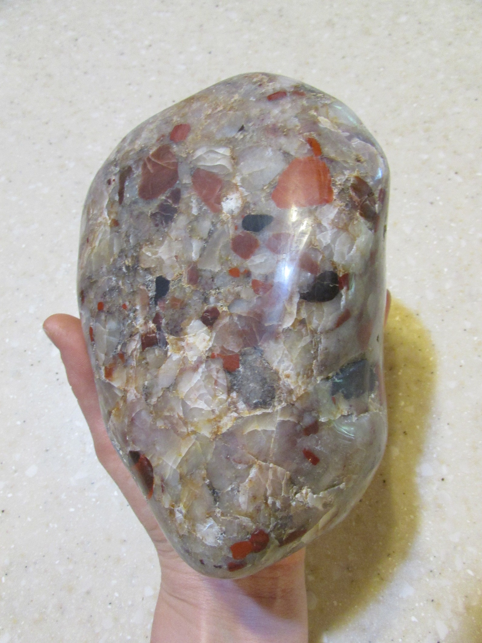 Large Polished Pudding Stone 5 Lbs 4 Oz 6.25 Etsy