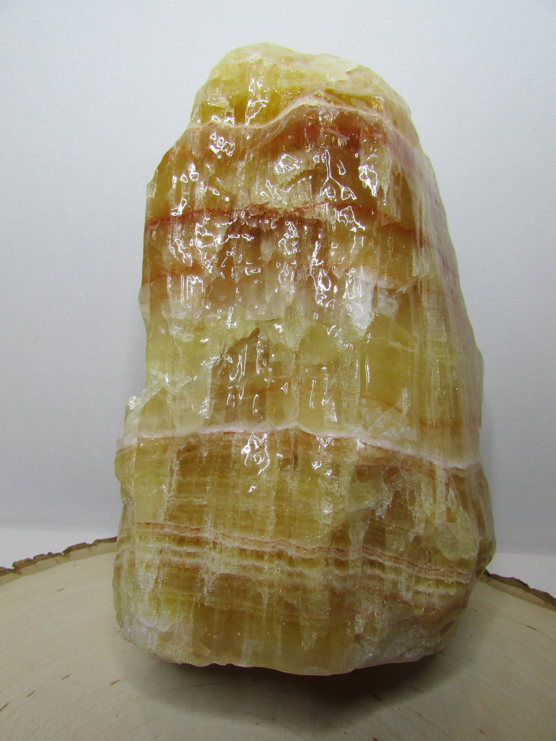 Large Yellow Pineapple Calcite with Red 5lbs 5oz & 7.5 Etsy