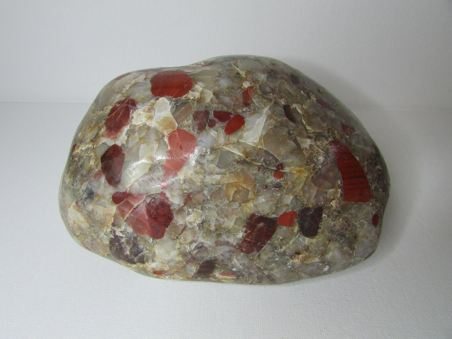 Large Polished Pudding Stone 5 lbs 4 oz 6.25 Etsy