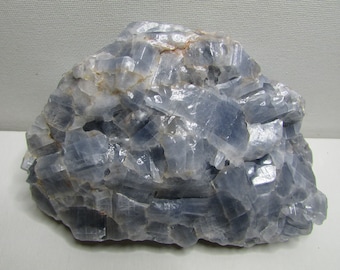Blue Calcite, 2.5 lbs & 6", Decorative Stone, Garden, Landscape, Lapidary, Raw Material, Mineral Specimen