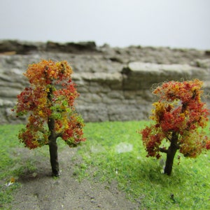 1&quot; MINI - Miniature Tree Sets, Multiple Varieties, Terrarium Craft Tree, Fairy Garden, Diorama, Artificial Tree, Tiny Trees, Faux Trees