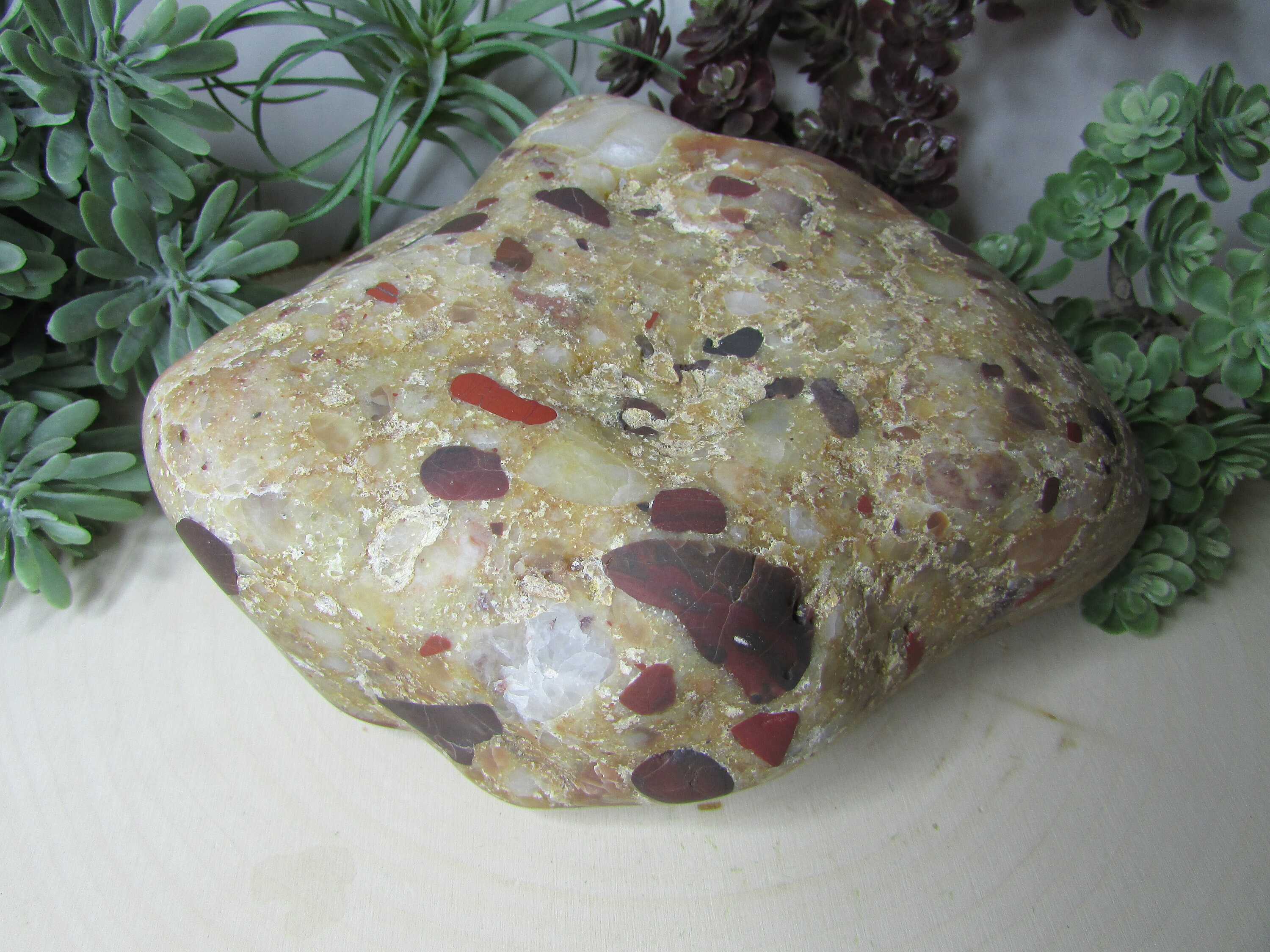 Large Pudding Stone 4 Lbs 9 Oz 6.25 Conglomerate Etsy