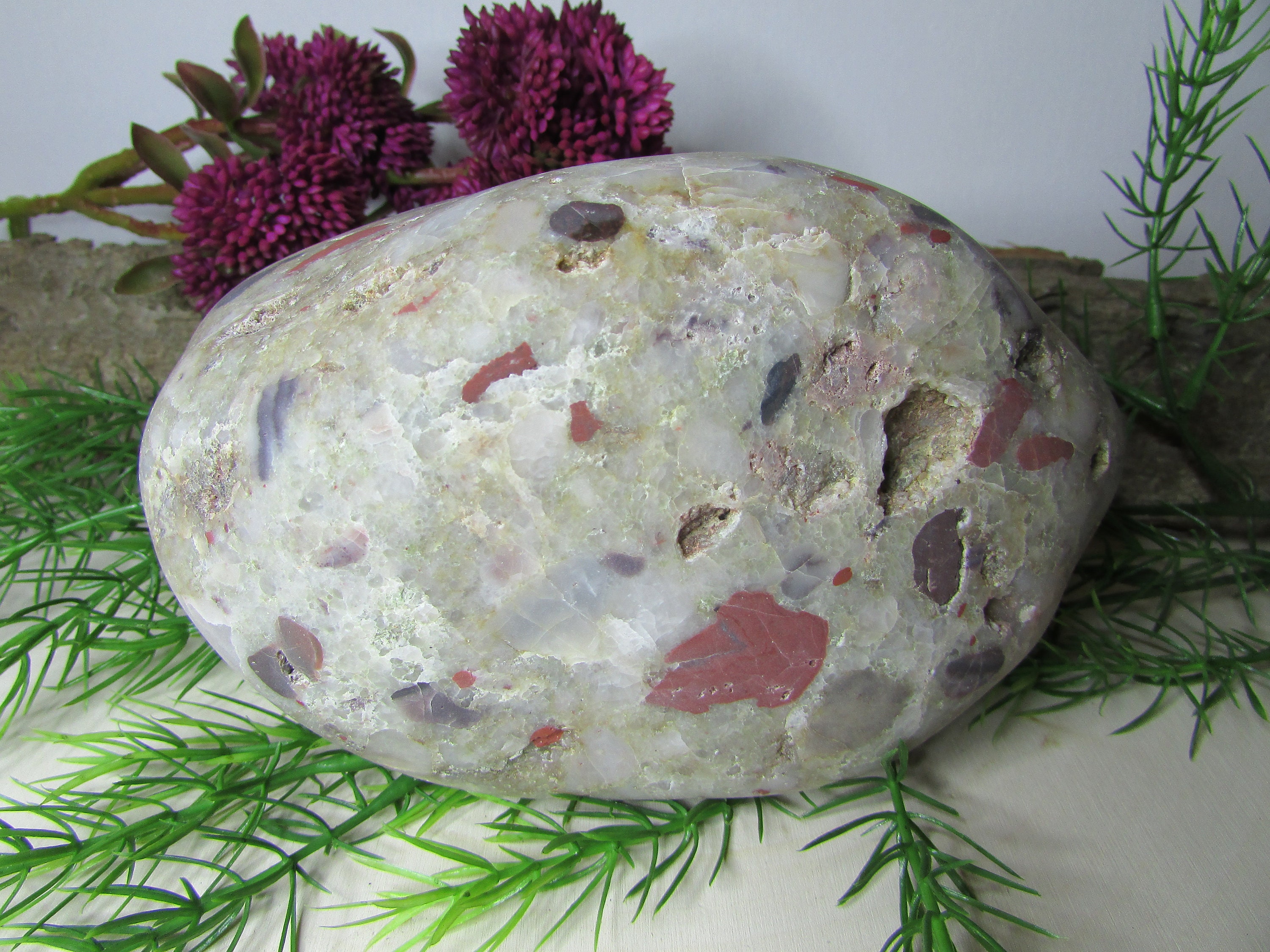 Large Pudding Stone 3 lbs 1 oz 5.25 Conglomerate Etsy 日本