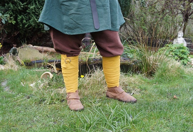 Viking Leg Wraps Winingas Medieval middleage reenactment | Etsy