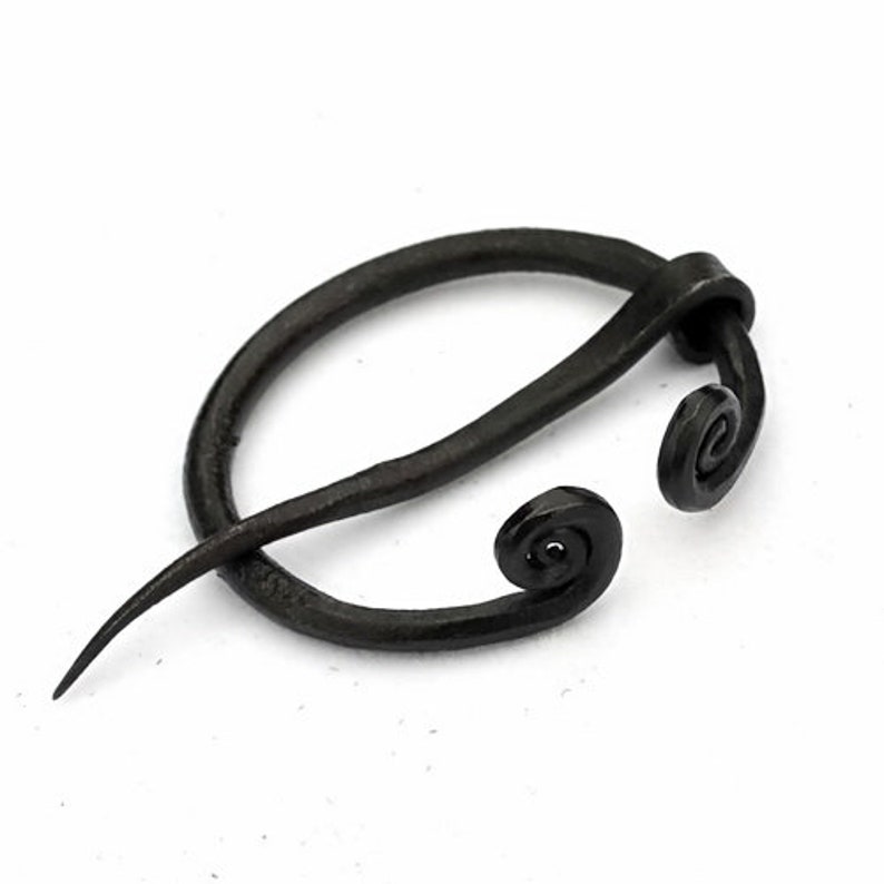 HEMAD Wikinger Fibel Paar - Mittelalter Gewandnadel Aus Eisen