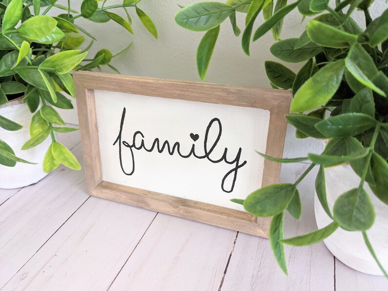 Family Farmhouse Canvas Sign