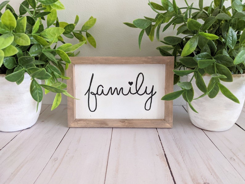 Family Farmhouse Canvas Sign