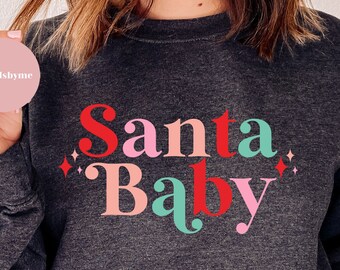 Santa Baby SVG and PNG, Santa Baby, Christmas SVG, Christmas Png, Baby Announcement Svg, Christmas Shirt Svg, Baby Christmas Svg, Cut File