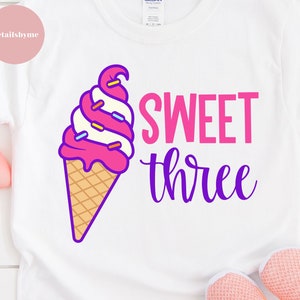 3e verjaardag Svg IJs Svg IJs Verjaardag Svg Drie Is Zo Lief Svg Derde Verjaardag Svg Meisje 3e Verjaardag Svg Donut 3e Verjaardag