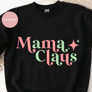 Mama Claus Svg, Design natalizio in formato Svg, Divertente design natalizio in formato Svg, Png, Dxf, Eps, Download digitale, Mama Svg, Mama Christmas Design