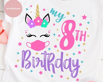 Download Unicorn 8th Birthday Etsy