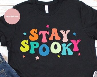 Stay Spooky SVG, Halloween niños SVG, Retro halloween SVG, Ghost svg
