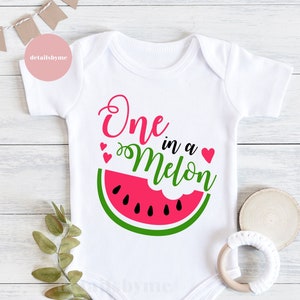 One in a Melon Svg, Watermelon Svg, Summer Cut Files, Vacation Svg Dxf Eps Png, Funny Quote Clipart, Girls Shirt Design, Silhouette, Cricut