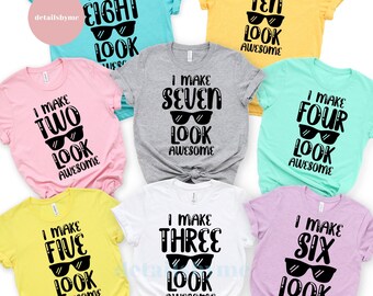 Bundle Birthday SVG, I Make svg, Look Awesome svg, 1-10 Birthday svg, Birthday svg, Boy's birthday SVG, Cricut, Silhouette