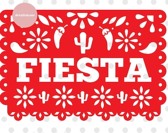 Papel Picado Clipart, Mexican Bunting Banner, Fiesta Bunting Banner, Wedding Bunting, Party Bunting, Mexican Fiesta, 5 de Mayo, Independence