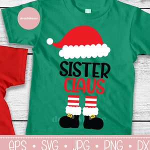 Weihnachten Svg, Weihnachtsmann Svg, Schwester Claus Svg, Santa Hut Svg, Weihnachtsfüße, Weihnachts-Shirt Svg, Santa-Shirt, Santa Stiefel Svg für Cricut