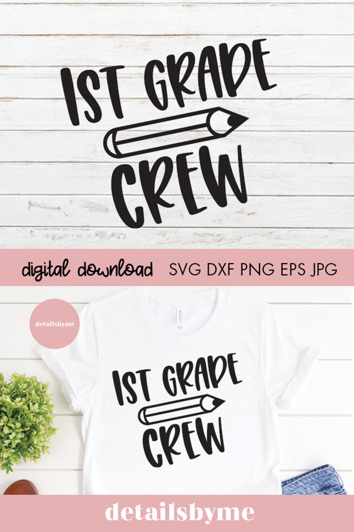 First Grade Crew 1st Grade Crew Svg, Back to School Svg, 1st Grade, First Grade, Crew ...