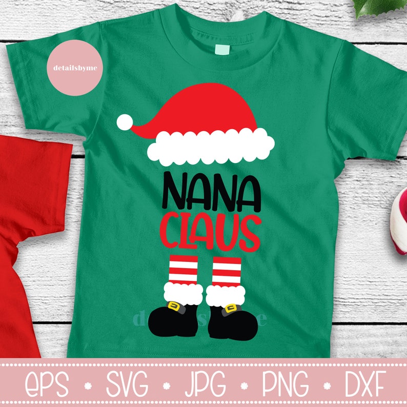 Download Christmas Svg Santa Claus Svg Nana Claus Svg Santa Hat Svg ...