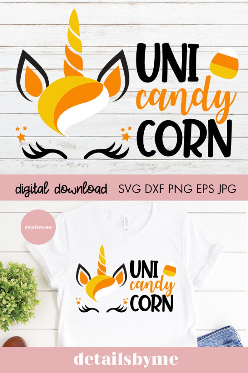 Unicorn Fall Svg, Uni Candy Corn Svg, Unicorn Face Svg, Thanksgiving ...