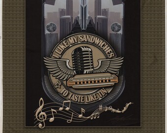 CHICAGO BLUES ~ Throw Blanket