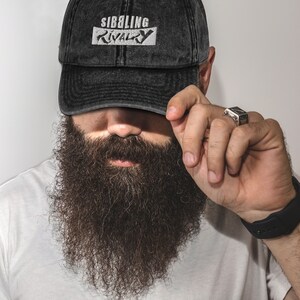 Embroidered SibBling Rivalry vintage baseball cap, dad hat,