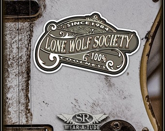 LONE WOLF Bubble-free stickers