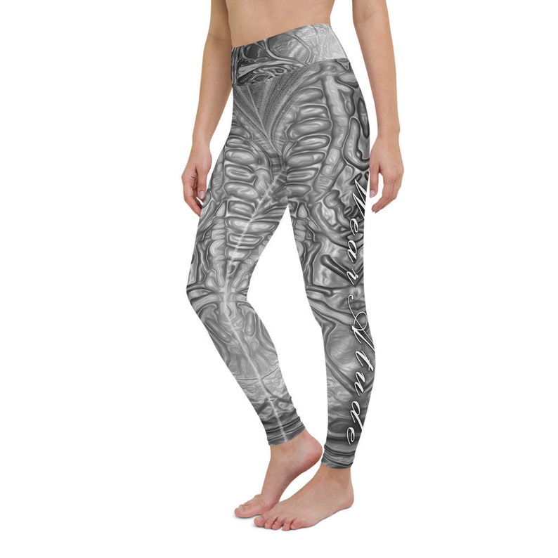 Leggings for Women Printed Leggings High Waist Leggings Yoga Tights Yoga Leggings ALIEN GRUNGE ~ Yoga Leggings