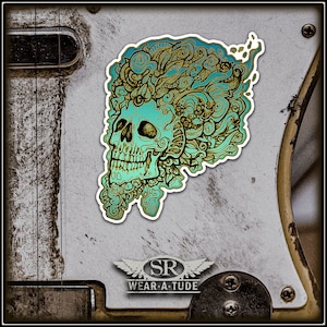 SHPONGLE SKULL stickers with ink design