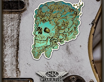 SHPONGLE SKULL stickers with ink design