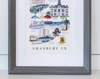 Granbury Karte Drucken