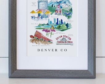 Denver Karte Drucken